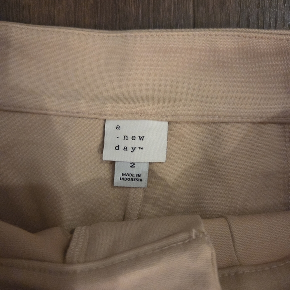 NWT a new day Tan Wide Leg Pants - Picture 4 of 5